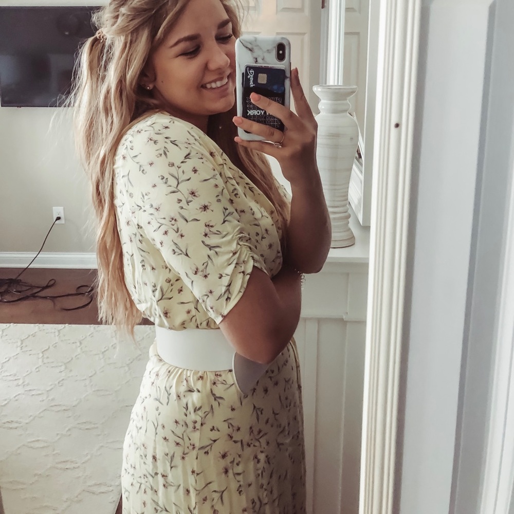 H&M yellow floral sundress